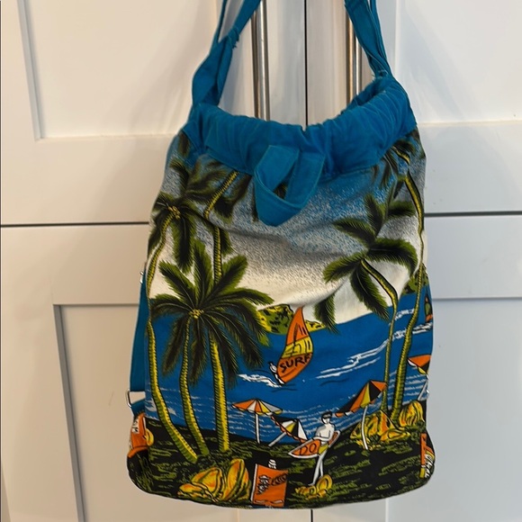 Tropical Bagpacks Beach Bag Palm trees and Ocean - Picture 4 of 7